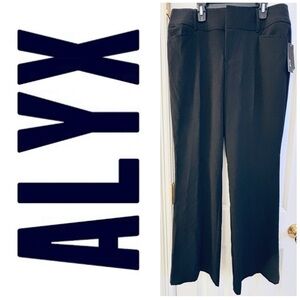 Alyx Pants / Trousers, women’s sz 12, black, magic waist tummy slimming tech NWT